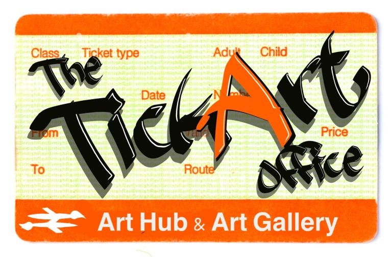 The TickArt Office Logo for TickArt Office, an art hub and gallery, featuring a vibrant design.